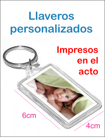 Llaveros personalizados en el momento